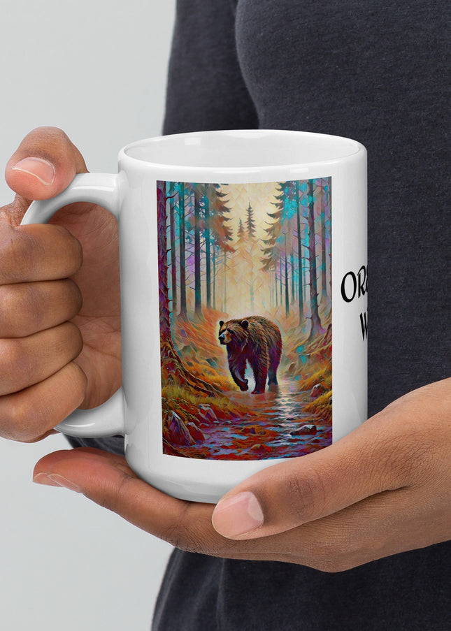 Wild Oregon - White glossy mug