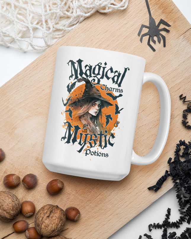 Magical Charms - Mystic Potions - Halloween - White glossy mug