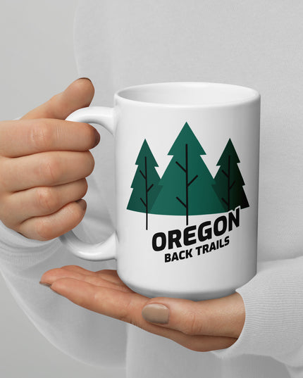Oregon Back Trails - White glossy mug