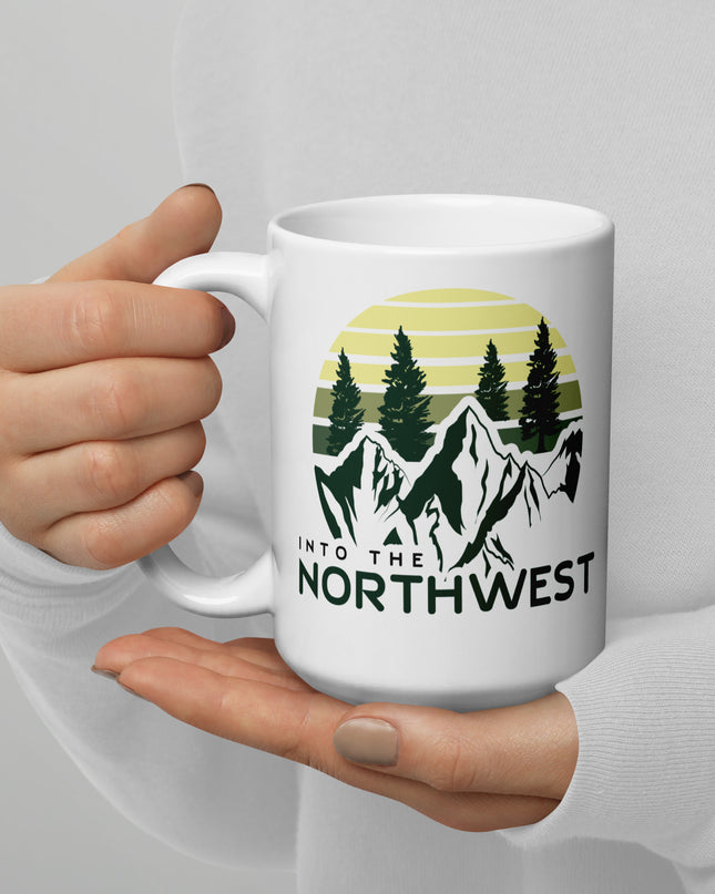 Into The Northwest - White glossy mug