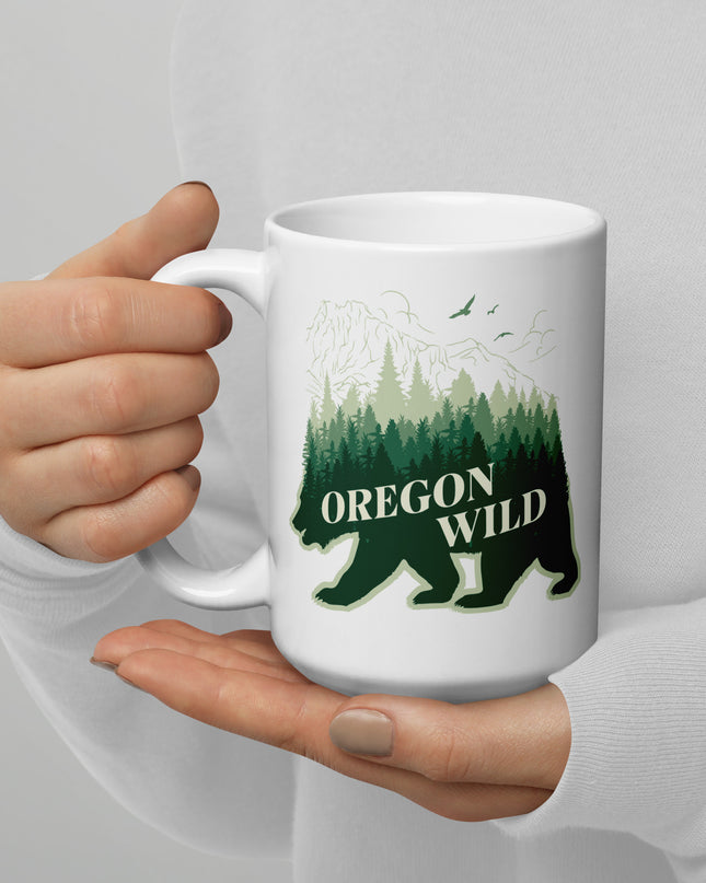 Oregon Wild - White glossy mug