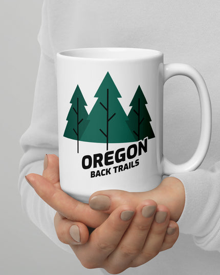 Oregon Back Trails - White glossy mug