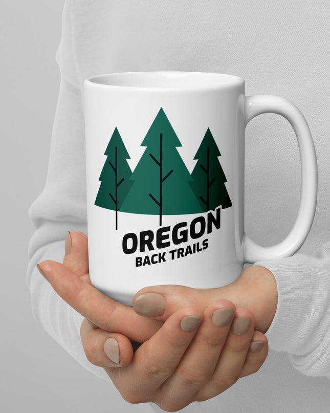 Oregon Back Trails - White glossy mug