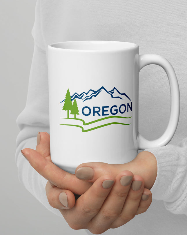 Oregon - White glossy mug