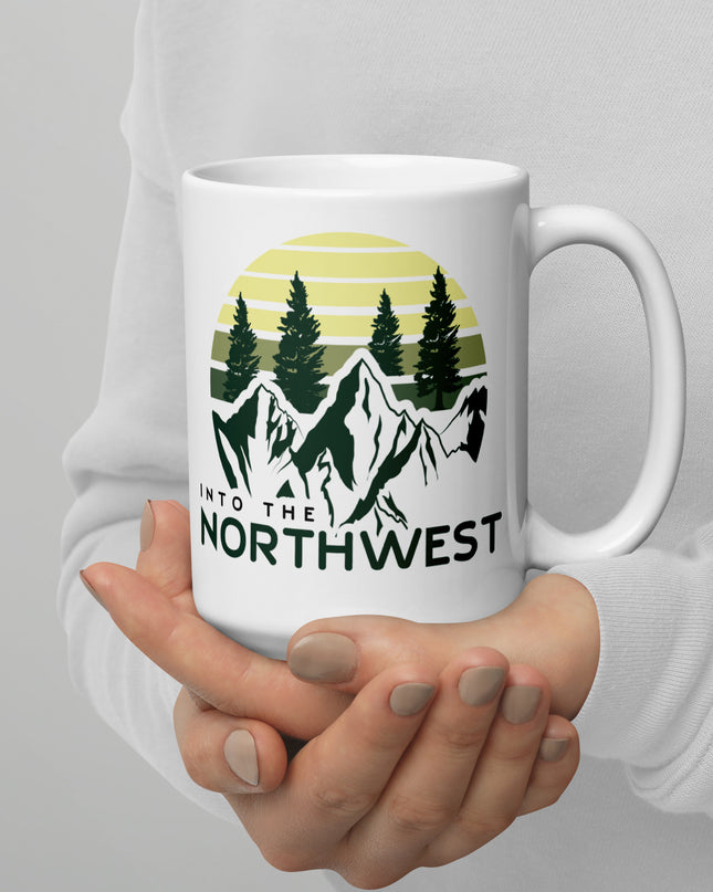Into The Northwest - White glossy mug