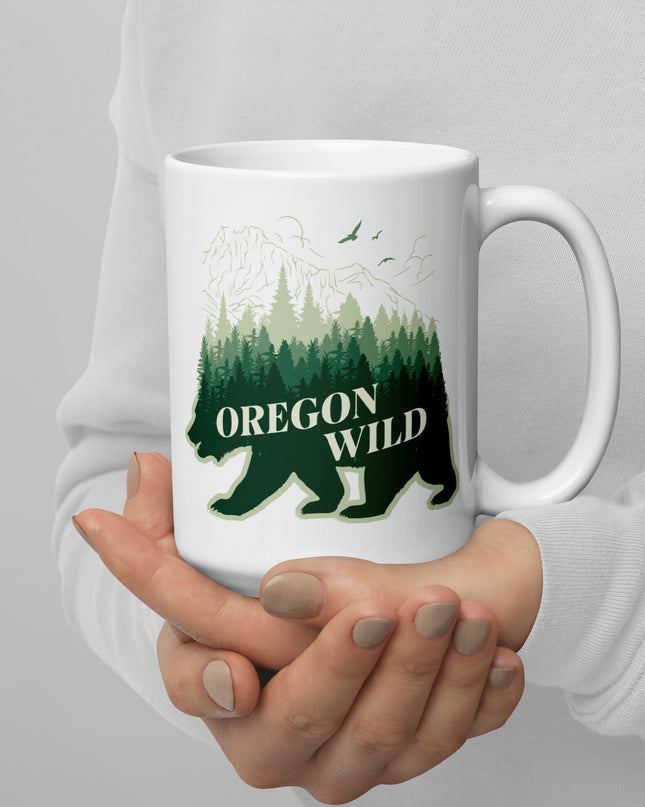 Oregon Wild - White glossy mug