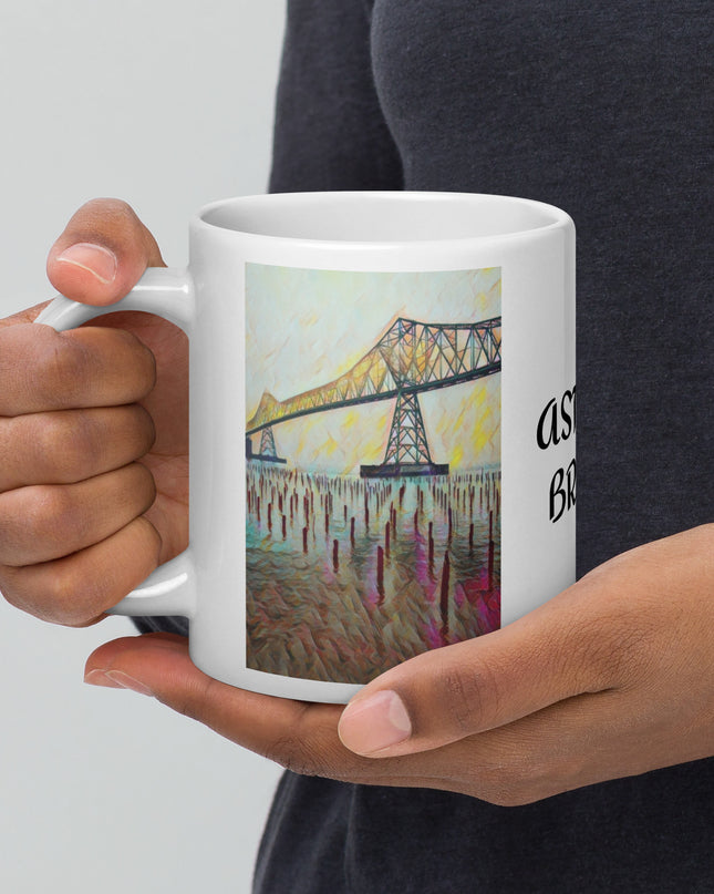 Astoria Bridge - White glossy mug