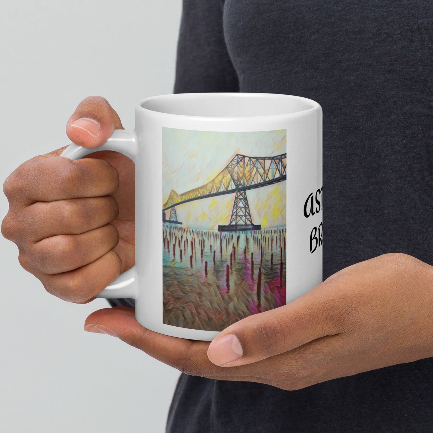 Astoria Bridge - White glossy mug