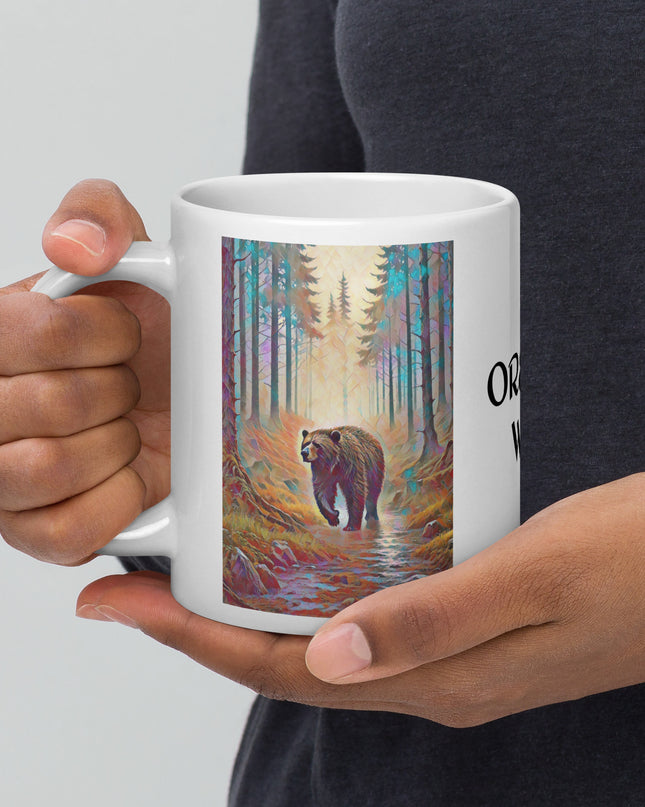 Wild Oregon - White glossy mug