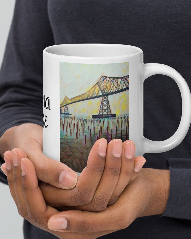 Astoria Bridge - White glossy mug