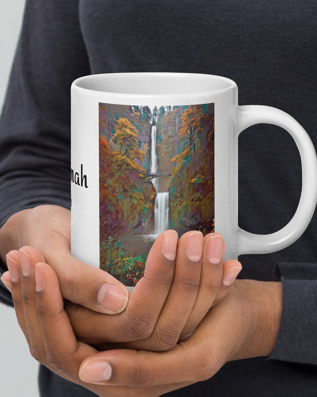 Multnomah Falls - White glossy mug