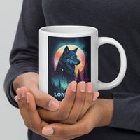Thumbnail for Lone Wolf - White glossy mug