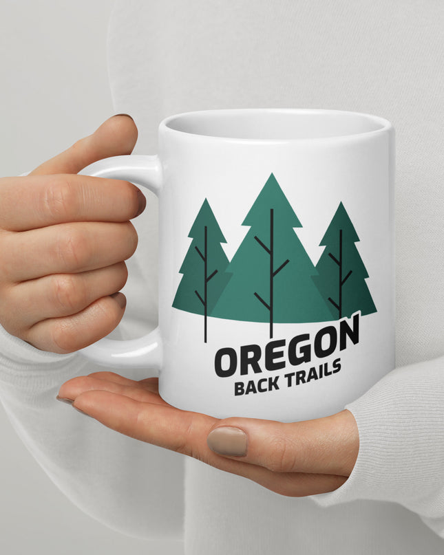 Oregon Back Trails - White glossy mug