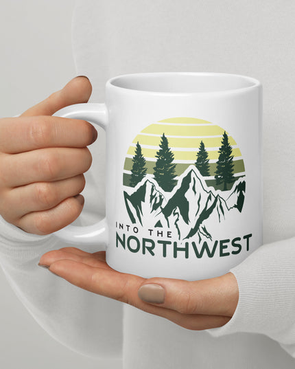 Into The Northwest - White glossy mug