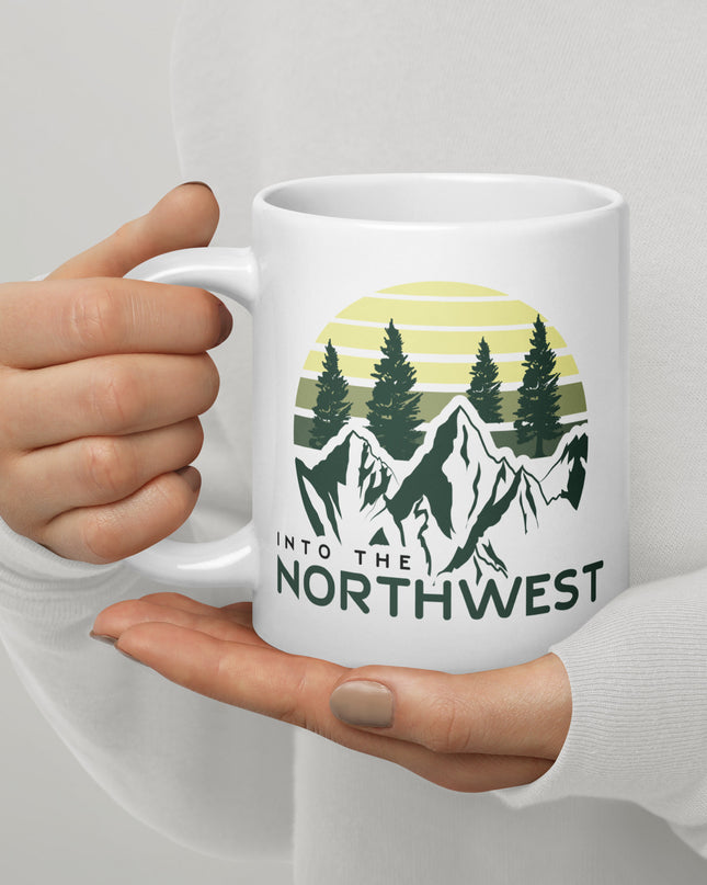 Into The Northwest - White glossy mug