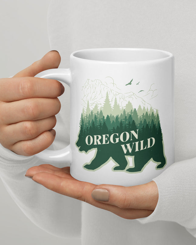 Oregon Wild - White glossy mug