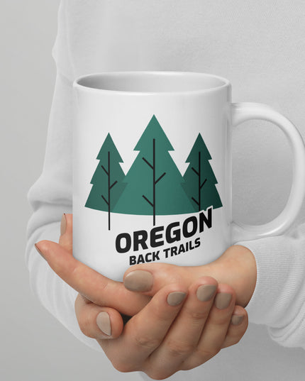 Oregon Back Trails - White glossy mug
