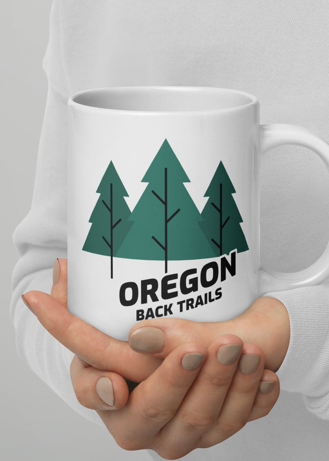 Oregon Back Trails - White glossy mug