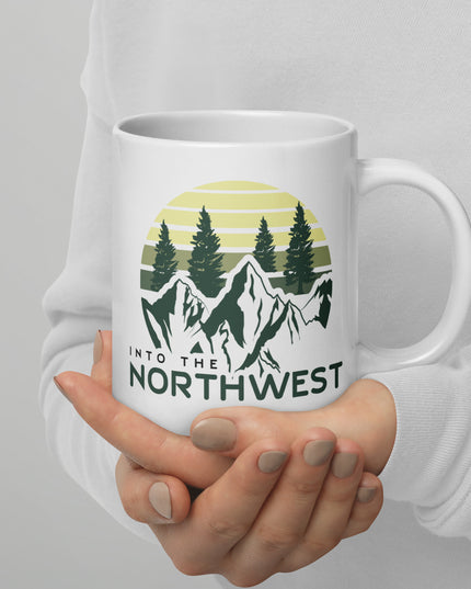 Into The Northwest - White glossy mug