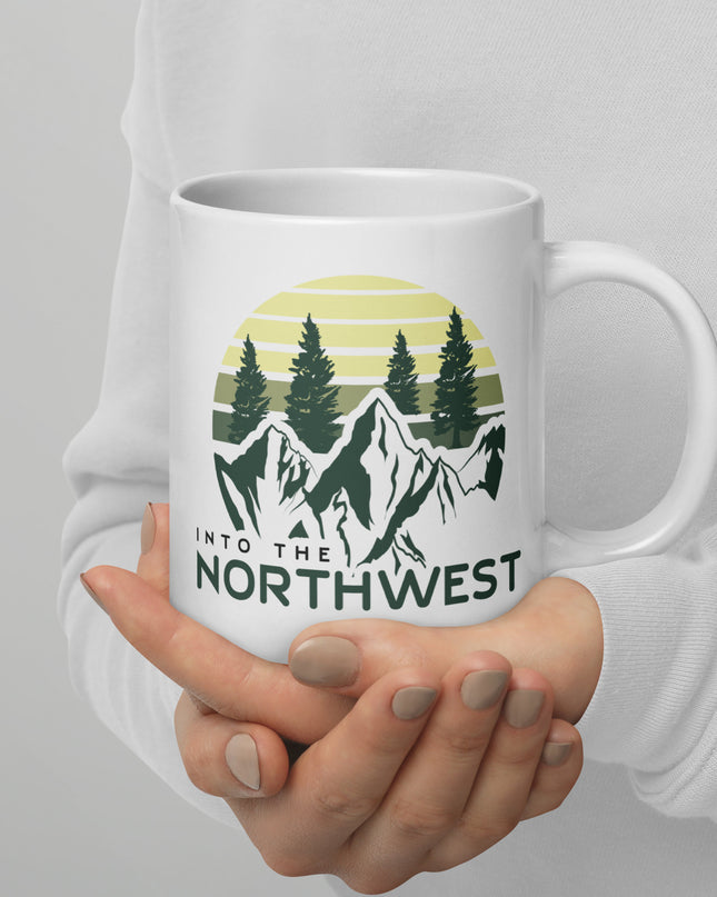 Into The Northwest - White glossy mug