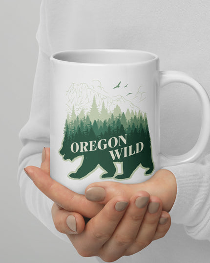 Oregon Wild - White glossy mug