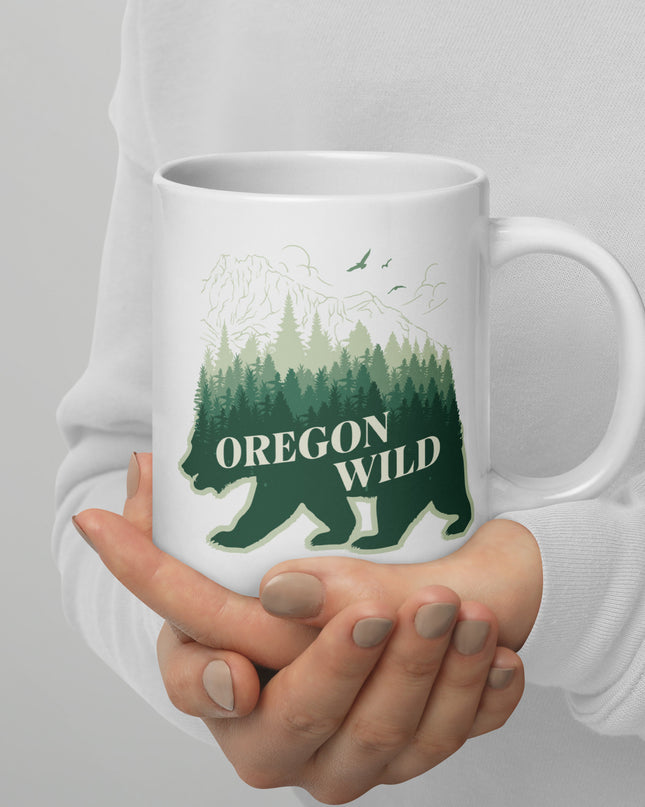 Oregon Wild - White glossy mug