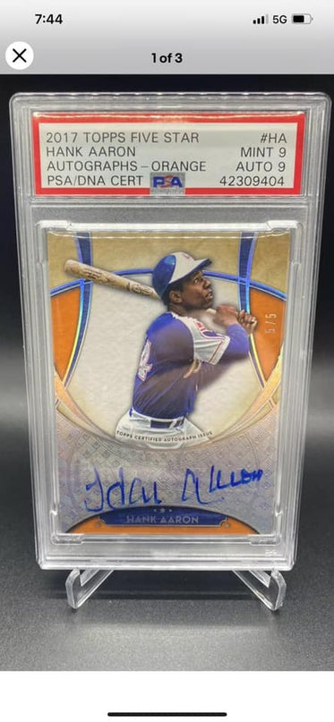 HANK AARON AUTO - TOPPS - COMING SOON
