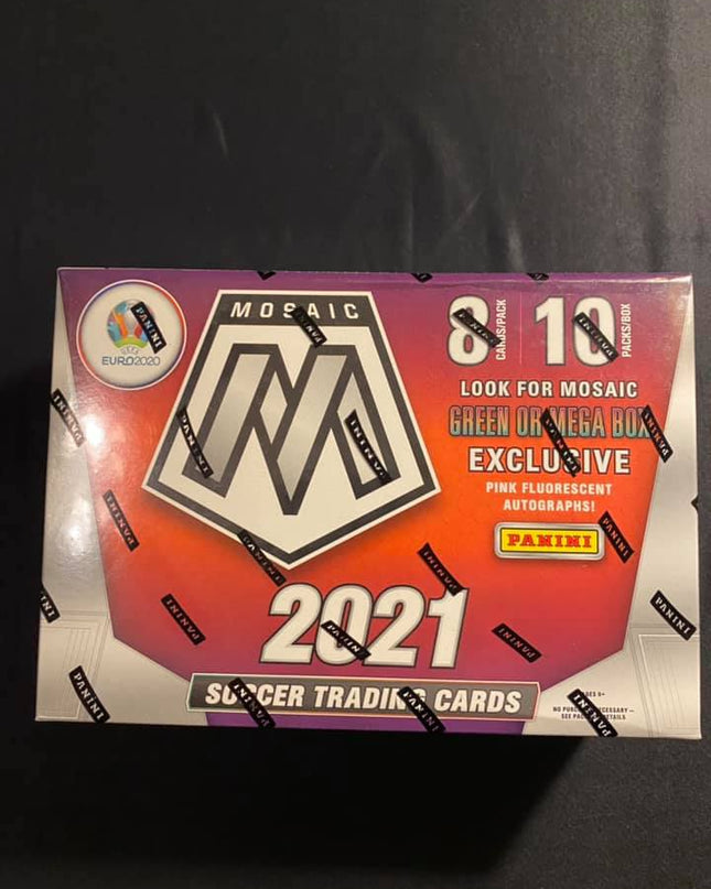 2021 Panini Mosaic Soccer Box. Trading Cards Mega Box UEFA Euro 2020. Sealed