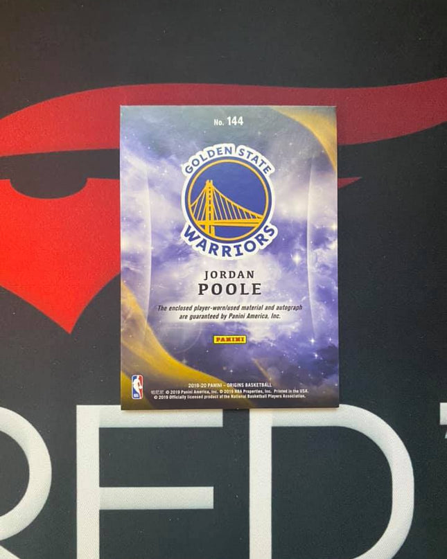 Jordan Poole 2019-20 Panini Origins RPA RC Auto/Patch #144