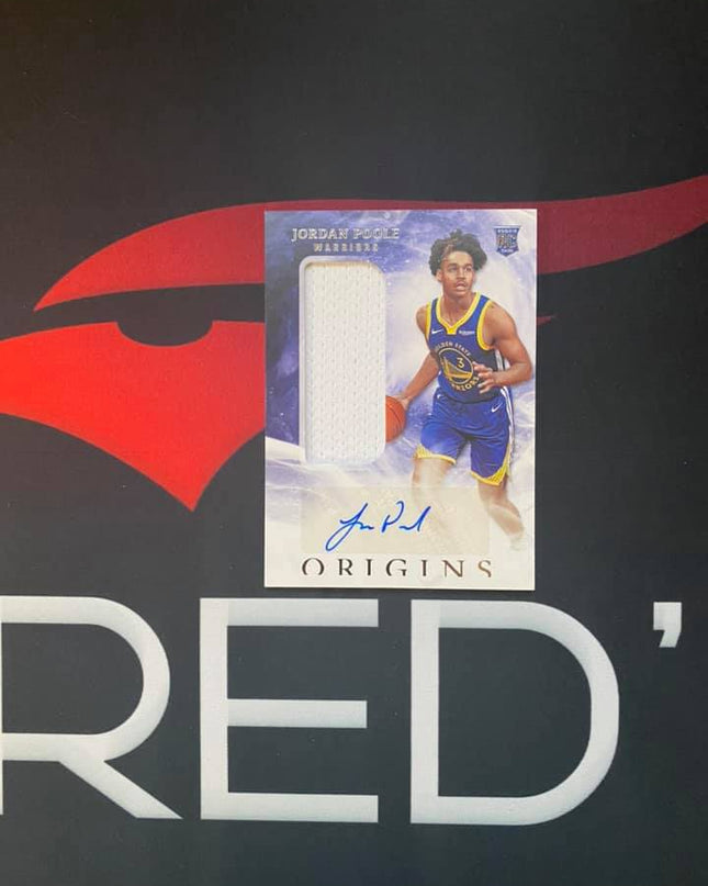 Jordan Poole 2019-20 Panini Origins RPA RC Auto/Patch #144