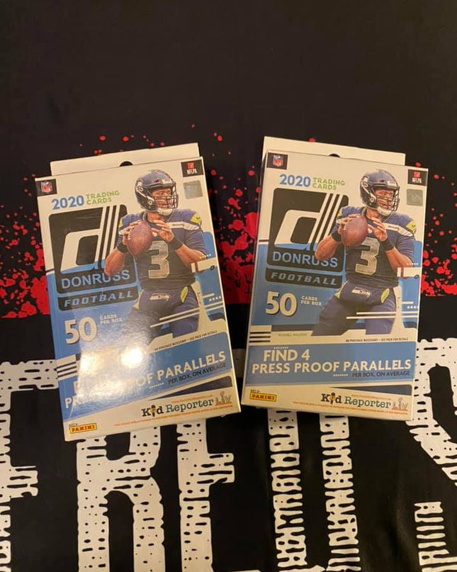 Sealed 2020 Donruss NFL Football Hanger Box 50 cards, 4 parallels