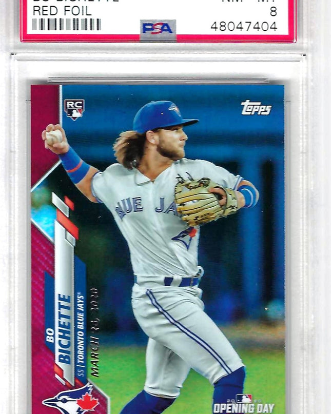 BO BICHETTE - TOPPS OPENING DAY RED FOIL #173 - PSA 8