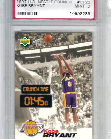 KOBE BRYANT - 1997 U. D. NESTLE CRUNCH - PSA9