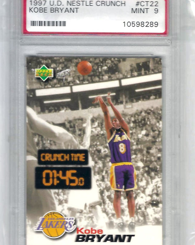 KOBE BRYANT - 1997 U. D. NESTLE CRUNCH - PSA9