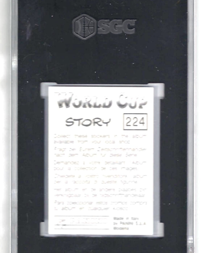 Diego Armando Maradona 1994 Panini World Cup Story #224 - SGC 6.5