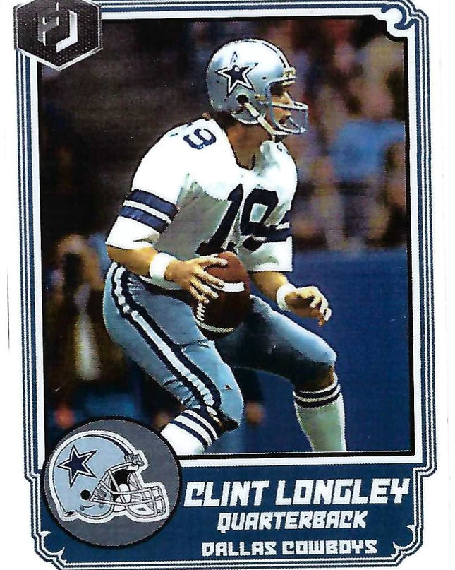 CLINT LONGLEY - 8X10 AUTOGRAPHED PHOTO & ACEO DALLAS COWBOY CUSTOM ART CARD