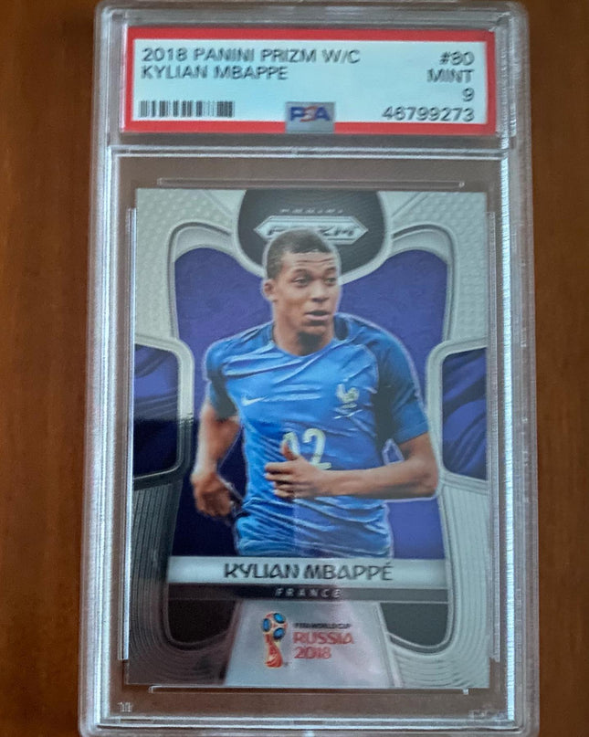 Kylian Mbappe - Panini Prizm W/C - PSA 9