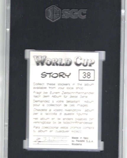 1994 Panini World Cup Story Sticker #38 Pele SGC 7 Rare Sticker