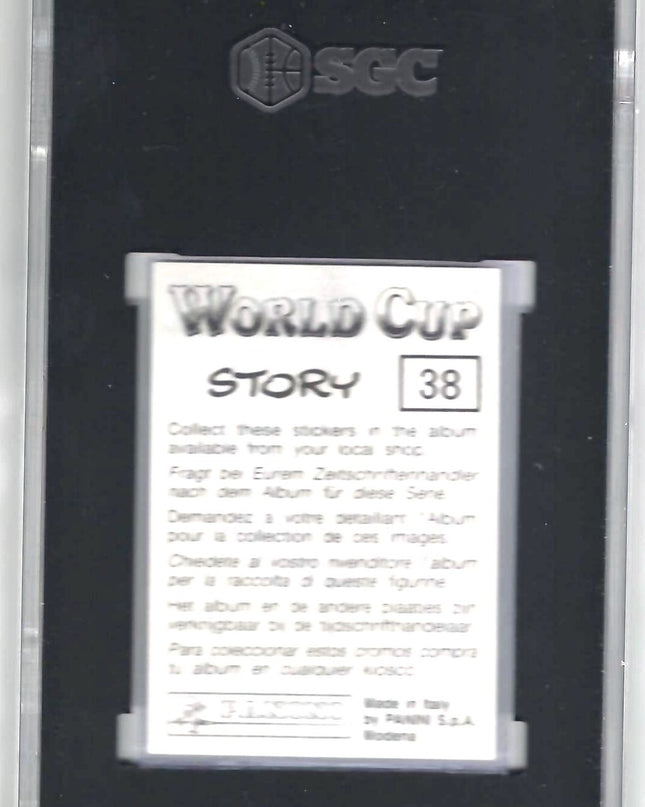 1994 Panini World Cup Story Sticker #38 Pele SGC 7 Rare Sticker