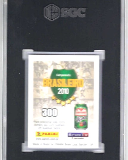 2010 Panini Campeonato Brasileiro #300 Neymar Rookie Sticker SGC 7