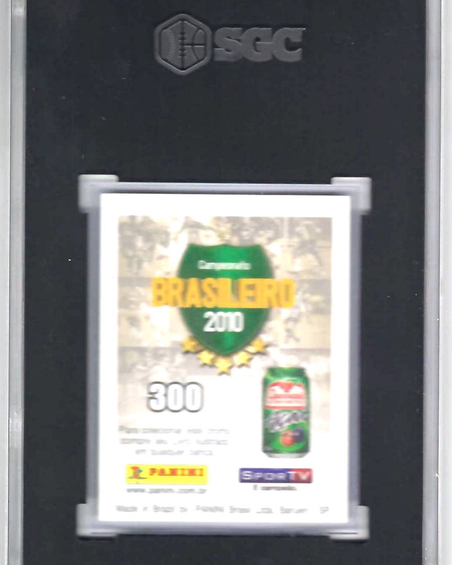 2010 Panini Campeonato Brasileiro #300 Neymar Rookie Sticker SGC 7