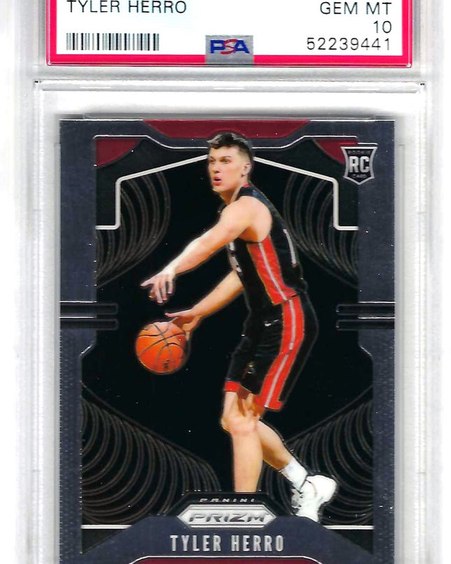 TYLER HERRO - 2019 PANINI PRIZM BASE ROOKIE RC #259 - PSA 10 GEM MINT