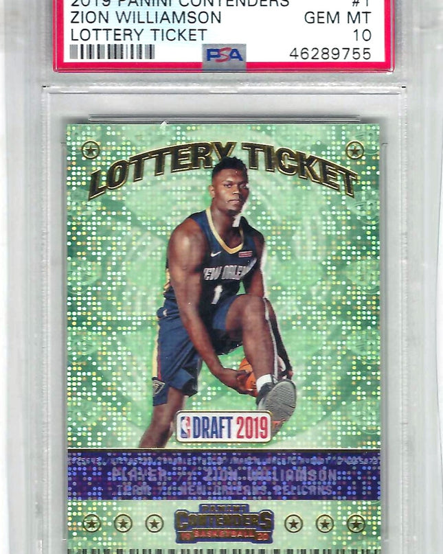 ZION WILLIAMSON - CONTENDERS #1 - LOTTERY TICKET - PSA 10