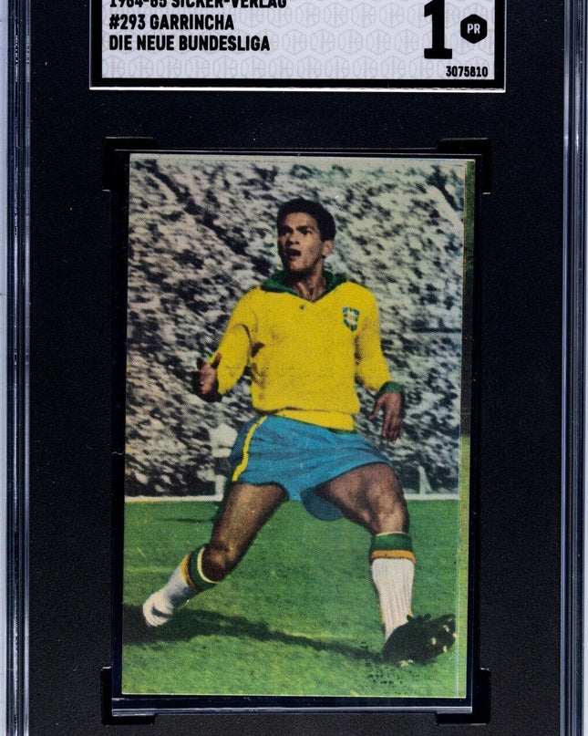 1964-1965 Sicker Verlag Die Neue Bundesliga GARRINCHA #293 - SGC 1 Brazil RARE