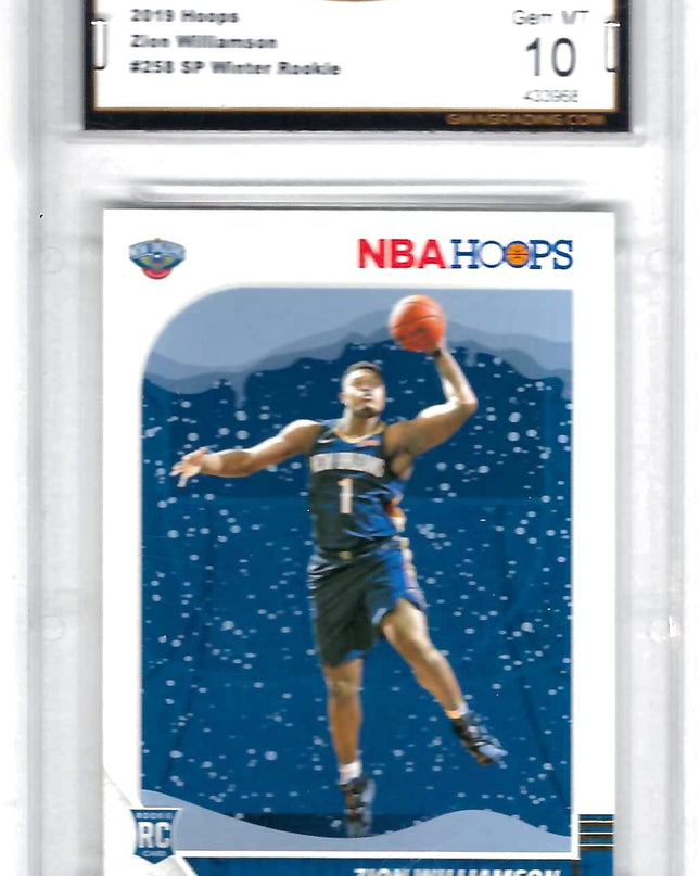 ZION WILLIAMSON - #258 SP WINTER ROOKIE - GMA 10